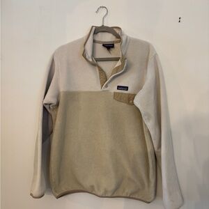 Patagonia Woman’s Beige and Cream Synchilla
